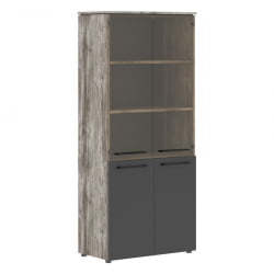 Шкаф комбинированный МОРРИС ТРЕНД МХC 85.2 Сосна Нордик Антрацит / MORRIS TREND MHC