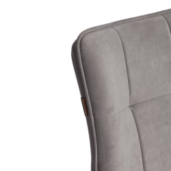 Барный стул Бари/Бари велюр, серый, 29, 45х56х110 см / Bari/Бари