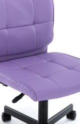 Кресло для персонала Еверпроф ЕП-300 Экокожа Сиреневый / Everprof EP-300