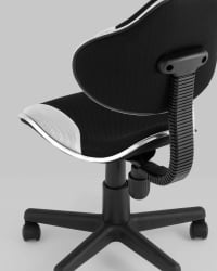 Стул офисный КЗЙ Черно-белый / QZY