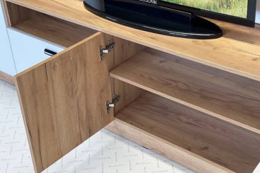 Тумба Моди МГМ-03 дуб крафт золотой/белое дерево / MGM-03