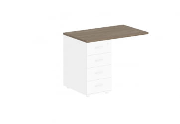 Топ тумбы приставной Сигма СГ.595.ОД Дуб темный / Sigma SG.595.OD