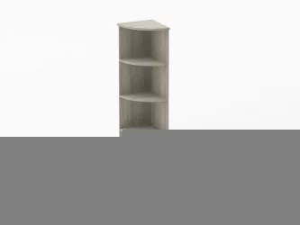 Стеллаж угловой высокий Твин 16.16.11 Дуб Сантана светлый / Twin