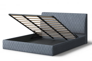 Кровать Хилтон, 2000 кс 1200 мм, серый / x