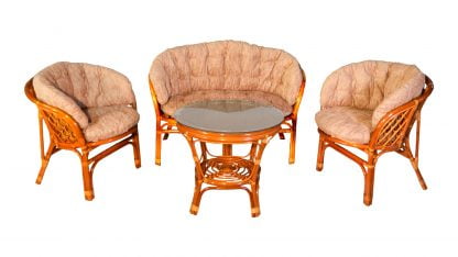 Комплект Багама с диваном, подушки светлые полные