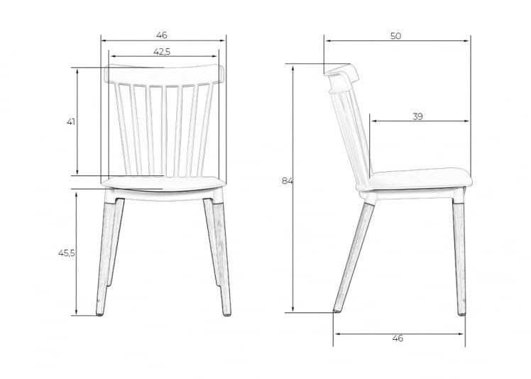 Стул обеденный ДОБРИН ТХЕО ножки светлый бук темно-серый ГР-04 / DOBRIN THEO GR-04_8