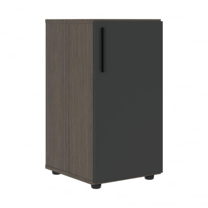 Шкаф-колонка с глухой малой дверью (правый) ВЕЛИОН ВЛCС 40.1 Р Яшма черный Дуб Сильвер / VELION VLCS R_0