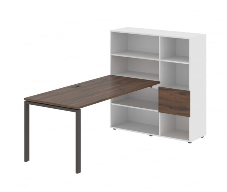 Рабочая станция ЕДИС ЕУРСТ 1217 Дуб Денвер темный Мокко Белый / EDIS EURST_0