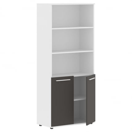 Шкаф с одним комплектом глухих малых дверей ЕДИС ЕХCС 85.5 Мокко Белый Белый / EDIS EHCS_1