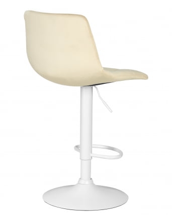 Стул барный ДОБРИН ТАИЛОР ВХИТЕ (бежевый велюр (МДЖ9-10)) / DOBRIN TAILOR WHITE (MJ9-10))_3
