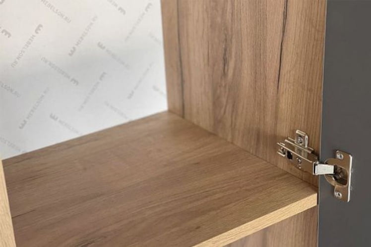 Шкаф двухдверный Бери МПР-024 Дуб крафт золотой/графит / MPR-024_7