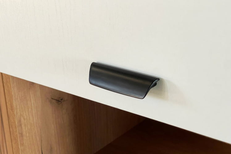 Шкаф комбинированный Моди МГМ-01 дуб крафт золотой/белое дерево / MGM-01_3