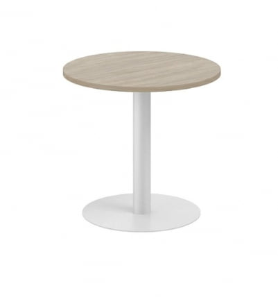 Стол переговорный круглый Сигма СГ.277.ОД.ГР Дуб темный Серебряный металлик / Sigma SG.277.OD.GR_0