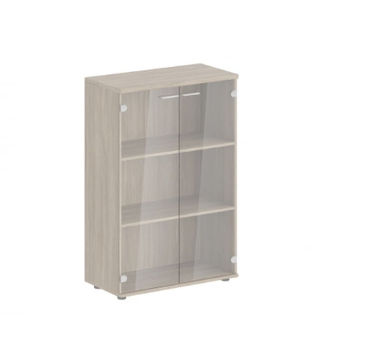 Шкаф средний со стеклом Сигма СГ.803.ОД.ГЛ Дуб темный / Sigma SG.803.OD.GL_0