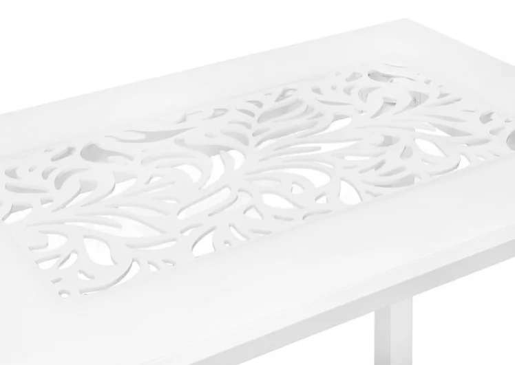 Стол обеденный Прямоуг. ажур ноги Мажор Р-3 белая ЛДСП белый_1