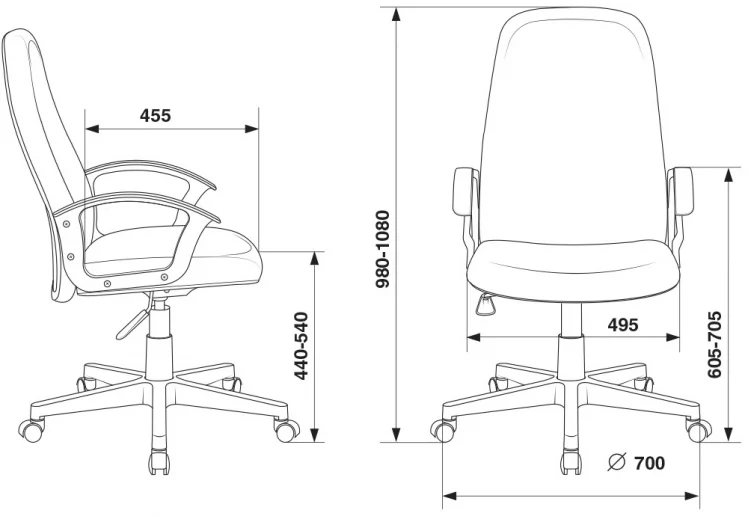 Кресло руководителя Бюрократ CХ-808ЛТ/Б черный 3C11 / CH-808LT/B 3C11_3