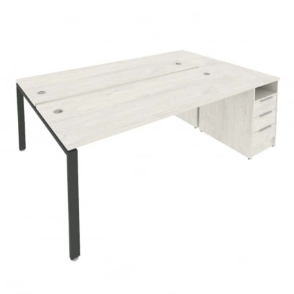 Рабочая станция с опорной тумбой Метал СйстемБ.РС-СТП-2.5 Наварра/Антрацит / Metal SystemБ.РС-СТП-2.5_0