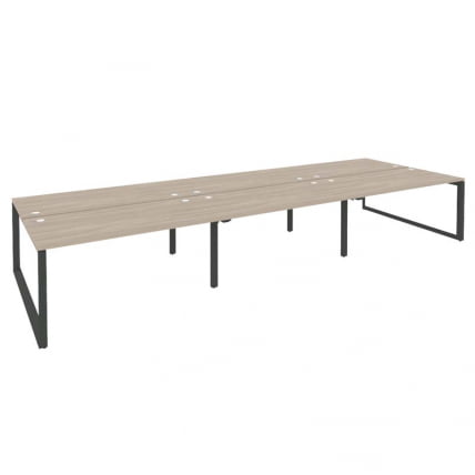 Рабочая станция на О-образном м/к ОНИКС О.МО-Д.РС-6.4.8 Дуб Аттик/Антрацит / ONIX O.MO-D.RS-6.4.8_0