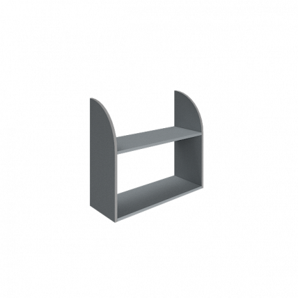 Полка навесная Рива А.ПНС-1 Клен/Металлик / Riva_0