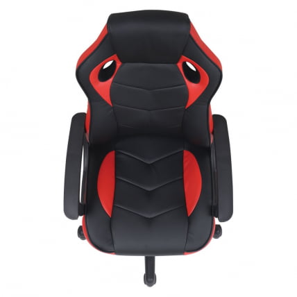Кресло компьютерное БРАБИКС Фигхтер ГМ-008 экокожа Черное/красное / BRABIX Fighter GM-008_6