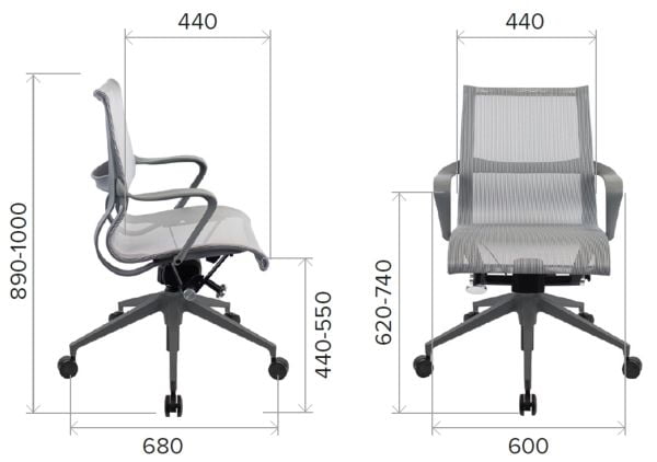 Премиум кресло Еверпроф Чикаго Блаcк Сетка Черный / Everprof Chicago Black_3