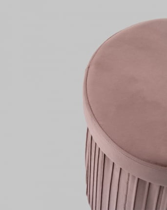 Пуф складной с ящиком Сторе Роунд пыльно-розовый / Store Round_6