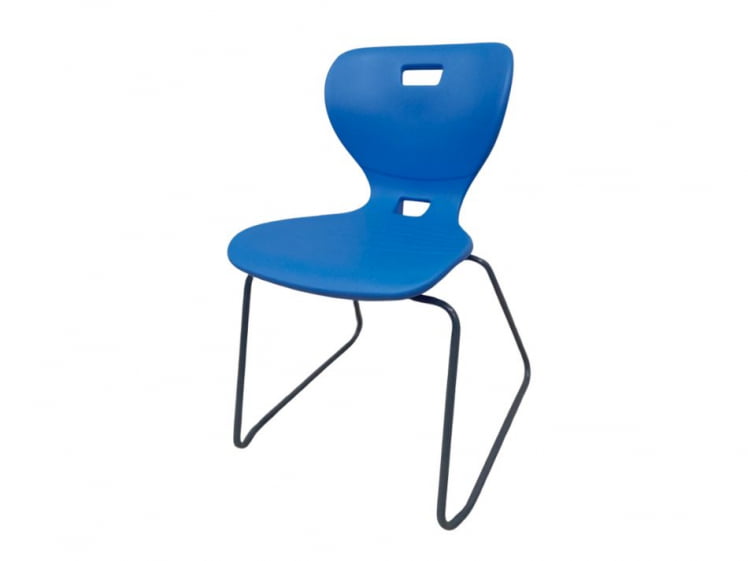 Стул универсального назначения АУРА Л (рост 6) Синий/Каркас полимерный хром / AURA L_0