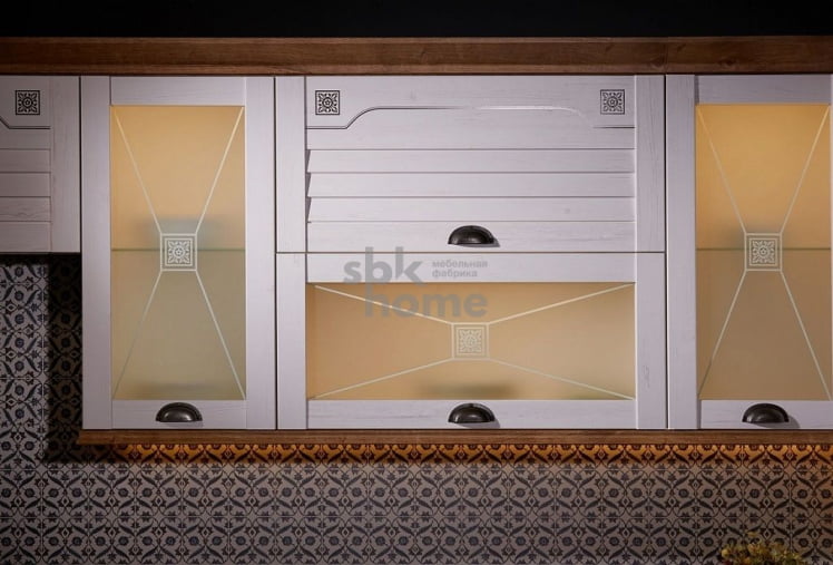 Карниз К-8 нижний, Кантри (2800*50*30) Риббек Натуральный, 21036_1