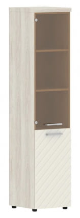 Шкаф колонка комбинированная с топом (левый) Торр ЛУКС ТЛХC 42.2 Л Сосна Эдмонд Латте / Torr LUX TLHC L_0