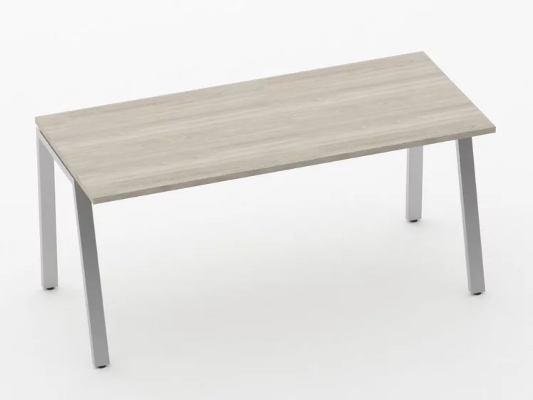 Стол прямой Дека Л-обр. каркас 73.07.16 Дуб Сантана светлый / Deka_0