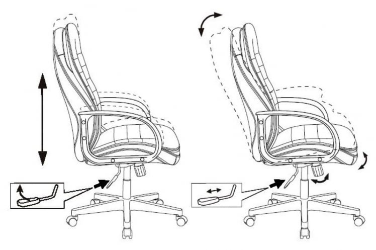 Кресло руководителя Бюрократ Т-9950ПЛ Черный / T-9950PL_5