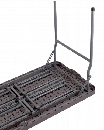 Комплект раскладного стола и двух скамеек Кейт коричневый_3