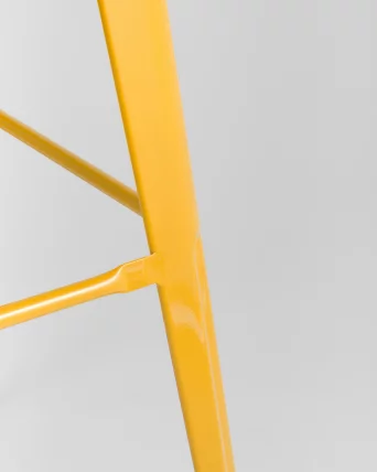 Стул барный Толикс Воод 75.5  со спинкой Желтый / Tolix Wood_8