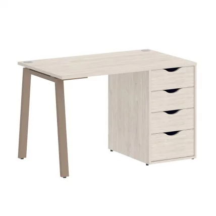 Стол письменный ХОМЕ ОФФИCЕ ВР.СП-3-118.4.А Денвер Светлый/Мокко металл / HOME OFFICE VR.SP-3-118.4.A_0