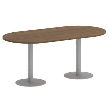 Стол овальный ХОМЕ ОФФИCЕ ВР.СП-5-180.1 Орех Гварнери/Серый металл / HOME OFFICE VR.SP-5-180.1_0