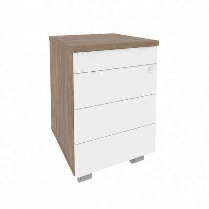 Тумба мобильная (ТИП-ОН) ОНИКС О.ТМ-3 ТИП Дуб Аризона/Белый / (TIP-ON) ONIX O.TM-3 TIP_0