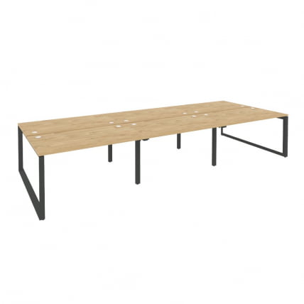 Рабочая станция на О-образном м/к ОНИКС О.МО-Д.РС-6.3.8 Тиквуд Светлый/Антрацит / ONIX O.MO-D.RS-6.3.8_0