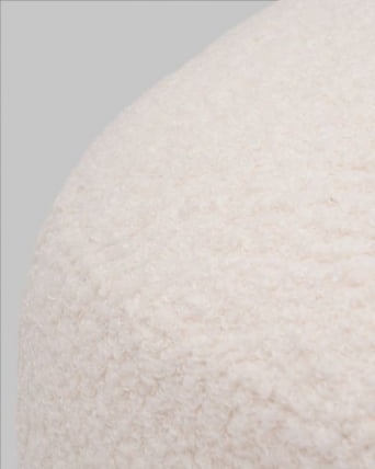 Пуф Стоун П букле Флуффй молочный / Fluffy_7