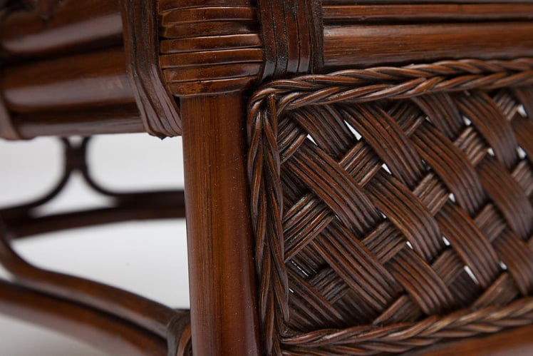 Комплект для отдыха АНДРЕА (диван + 2 кресла + журн. столик со стеклом + подушки) Пекан Вашед (античн. орех), Ткань рубчик, цвет кремовый / ANDREA Pecan Washed_1