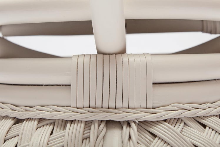 Столик кофейный Андреа ротанг, Д60х50см, ТCХ Вхите (белый) / Andrea D60х50см, TCH White_2