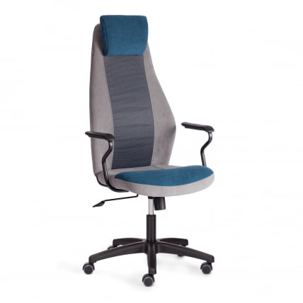 Кресло АВИАТОР флок, ткань , синий/серый/серый, 32/29/В2-1 / AVIATOR 32/29/W2-1_0