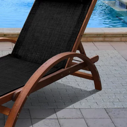 Шезлонг-лежак Мальта АФМ-512А Блаcк / AFM-512A Black_1