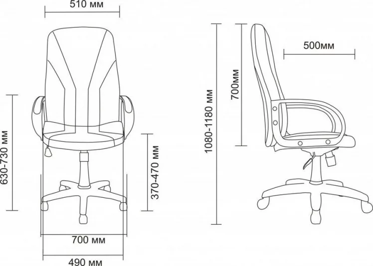 Кресло АВ 101 (аналог Менежер) ткань Черная / AV_2