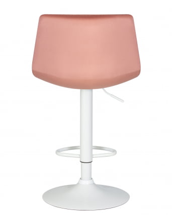 Стул барный ДОБРИН ТАИЛОР ВХИТЕ Пудрово-розовый велюр МДЖ9-32 / DOBRIN TAILOR WHITE MJ9-32_4