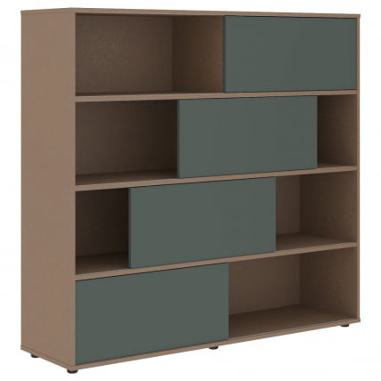 Стеллаж со слайд-дверьми ВЕЛИОН ВМCС 1615 Нефрит Кобра / VELION VMCS_0