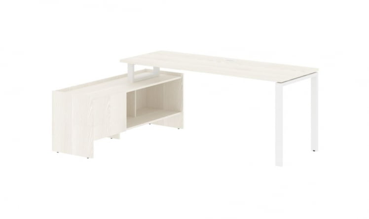 Стол с тумбой ЕДИС ЕУCТ 19614 Ясень Траун Белый / EDIS EUCT_0