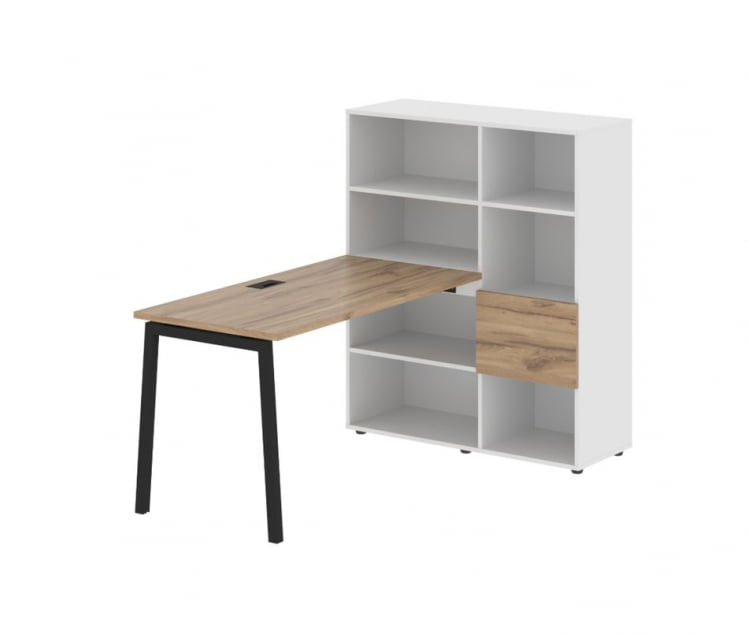 Рабочая станция ЕДИС ЕЛРСТ 1113 Дуб Денвер светлый Черный Белый / EDIS ELRST_0