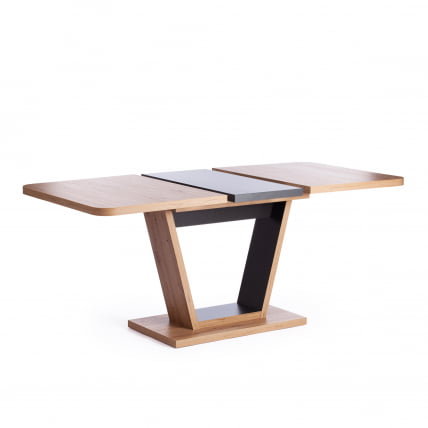 Стол обеденный ВОКС ЛДСП, 132-172кс85кс75,5 см, Дуб артисан/Графит / VOX 132-172x85x75,5_4