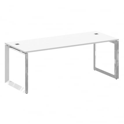 Стол рабочий руководителя на О-образном м/к ОНИКС ДИРЕCТ ЛУКС М-О.МО-СРР-6.8 Белый бриллиант / ONIX DIRECT LUX M-O.MO-SRR-6.8_0