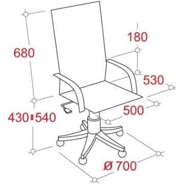 Кресло руководителя ЕЧаир CС-698Е 180438 Черное / EChair CS-698Е_1